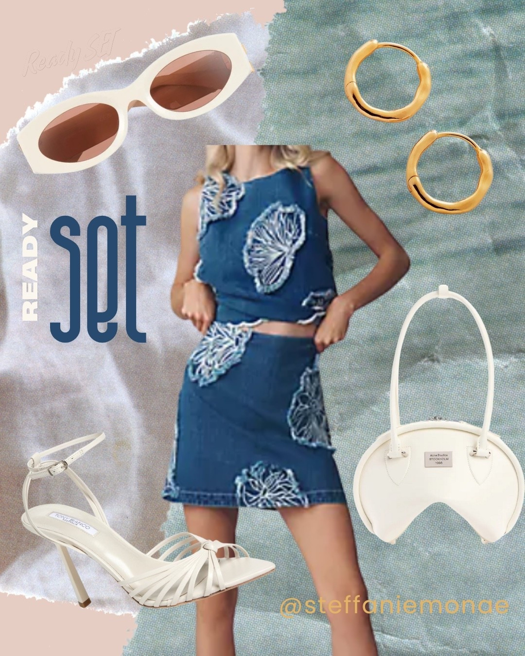 Serving effortless style with this ready-to-wear denim two-piece from Anthropologie — perfect for brunch, or a stylish night out. I paired it with strappy Tony Bianco heels (Nordstrom), minimal gold hoops (Nordstrom), and a unique sculptural Acne Studios bag for a modern finish. The bold ivory Miu Miu sunnies 💋 #SteffanieMonaeStyle

This look blends playful denim with elevated neutrals — and yes, affiliate links are included! Tap to shop 

#AnthropologieStyle #DenimSet #SummerOOTD #ChicStyle #Y2KInspired #MatchingSet #NordstromStyle #AcneStudiosBag #GoldHoops #SummerHeels #VacationStyle #GetTheLook #SteffanieMonaeStyle #WeekendLook #MinimalAccessories #LTKFinds #LTKUnder100 #LTKFashion #LTKTravel #LTKStyle #LTKSummer #LTKOutfits #ShopMyStyle #ShopTheLook


#LTKParties #LTKStyleTip #LTKShoeCrush