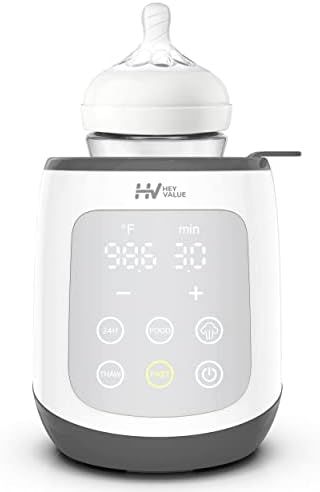 Bottle Warmer, Baby Bottle Warmer 5-in-1 Fast Baby Food Heater&Thaw BPA-Free Milk Warmer with LCD Di | Amazon (US)