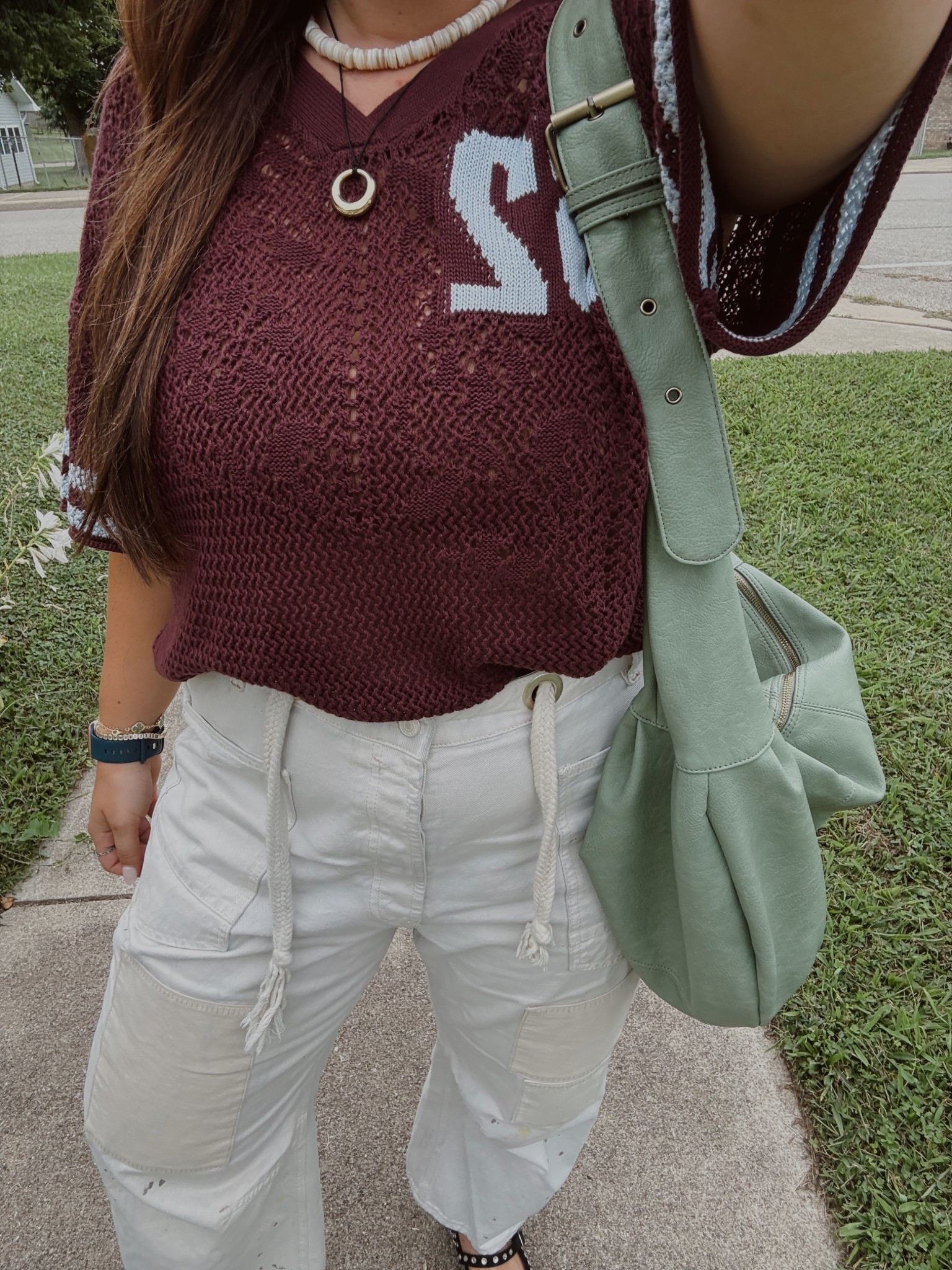 Bag is tjmaxx
Xl in shirt 
31 in jeans 


#LTKMidsize #LTKSaleAlert #LTKStyleTip