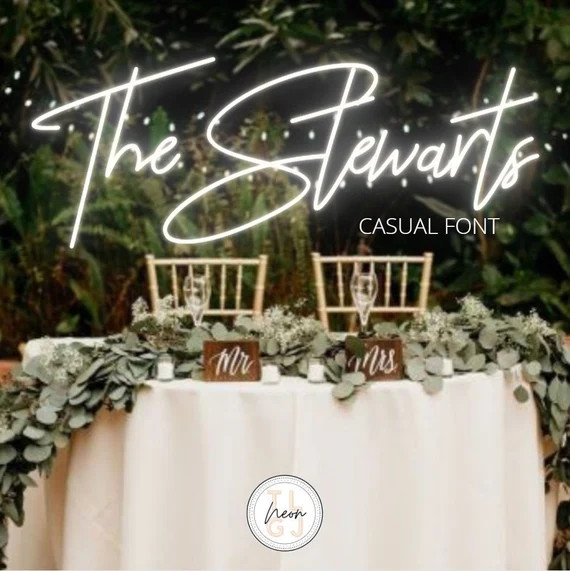 Wedding Neon Sign - Couples Name Sign - Custom Neon Sign - Livingroom Neon Signs - Names Neon Sig... | Etsy (US)