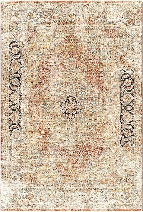 BoutiqueRugs Polomolok Traditional Area Rug - Rust, Burgundy, Dusty Pink - 10' x 13'11" | Amazon (US)