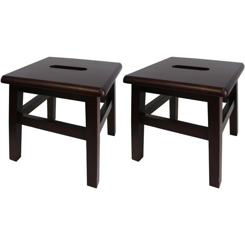Blount 12.25'' Tall 1 - Step Solid Wood Step Stool | Wayfair North America