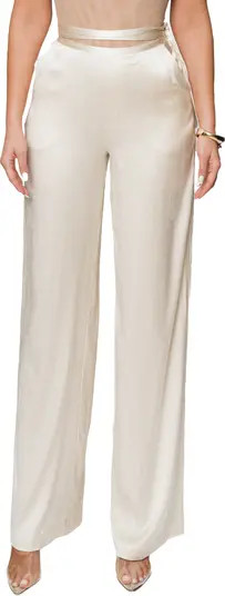 Deserae Silk Blend Wide Leg Pants | Nordstrom