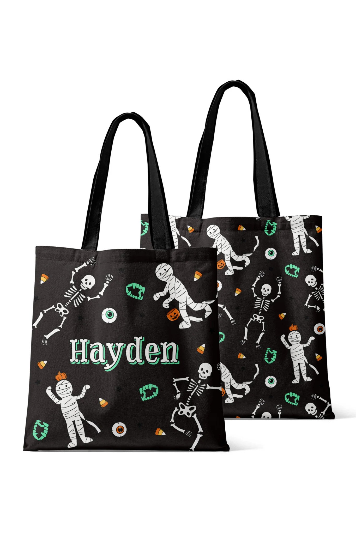 Personalized Halloween Trick-or-Treat Bags | Eye Want Candy | Caden Lane
