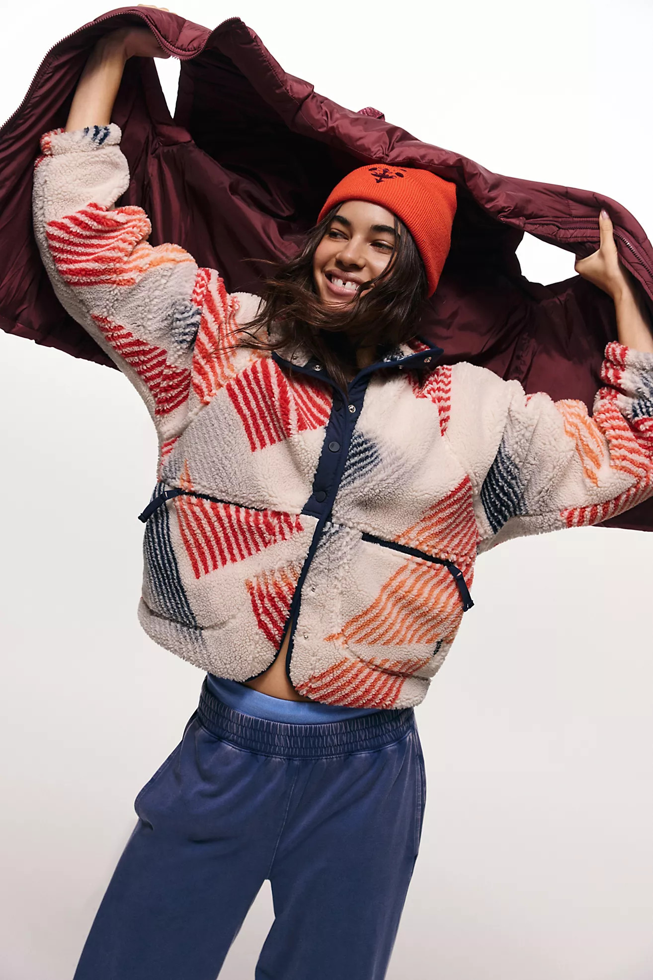 Hit The Slopes Printed Fleece Jacket | Free People (Global - UK&FR Excluded)