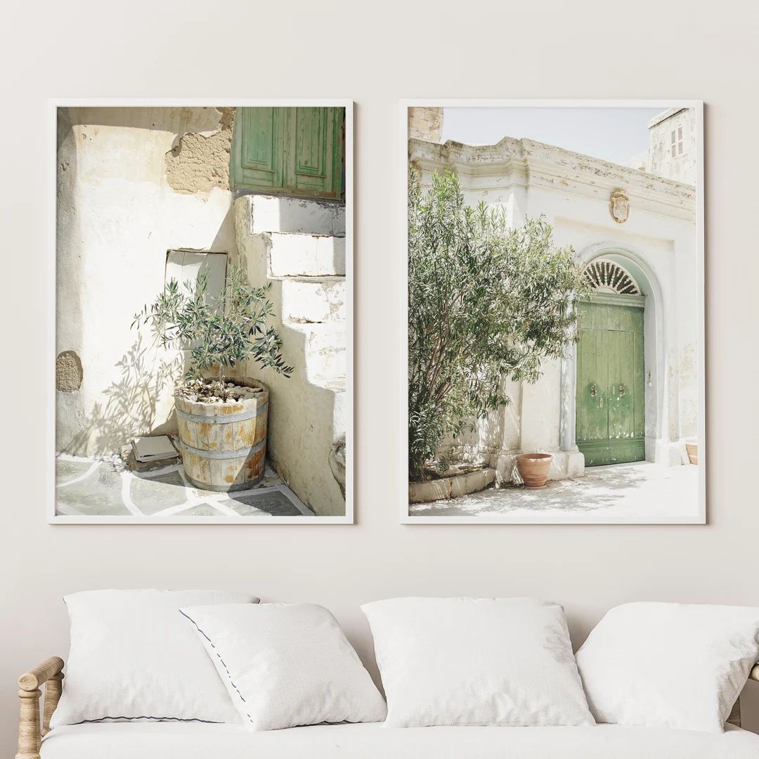 Italy Set of 2 Italy City Art Italy Wall Art Print Modern - Etsy | Etsy (US)