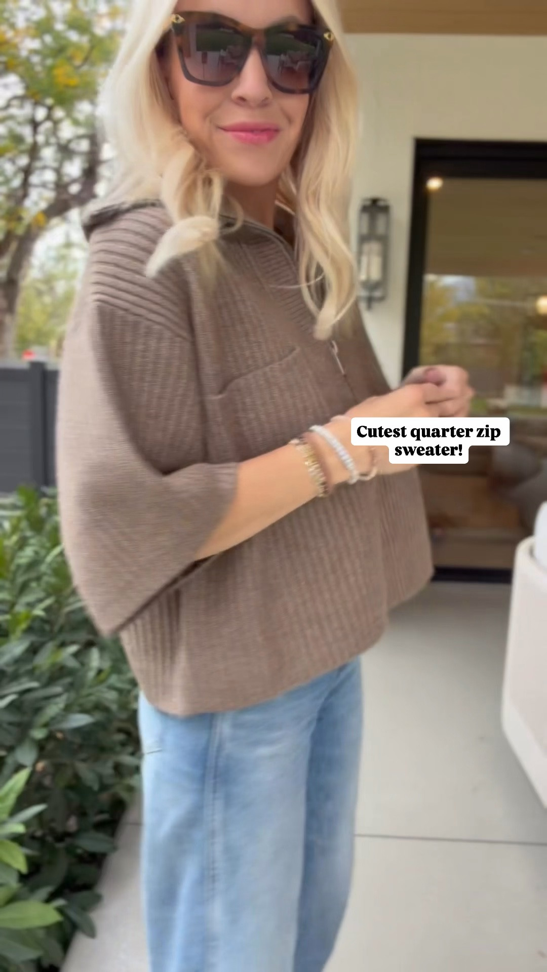 This quarter zip looks so expensive!