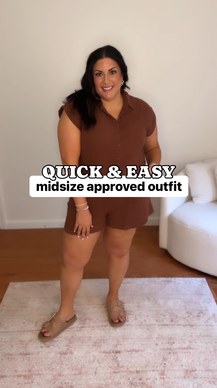 Wearing an XL tall in this romper and it fits great! I’m 5’6 and have long legs so I usually get tall sizes at Old Navy if I don’t want things too short. 

#LTKMidsize #LTKStyleTip #LTKSaleAlert