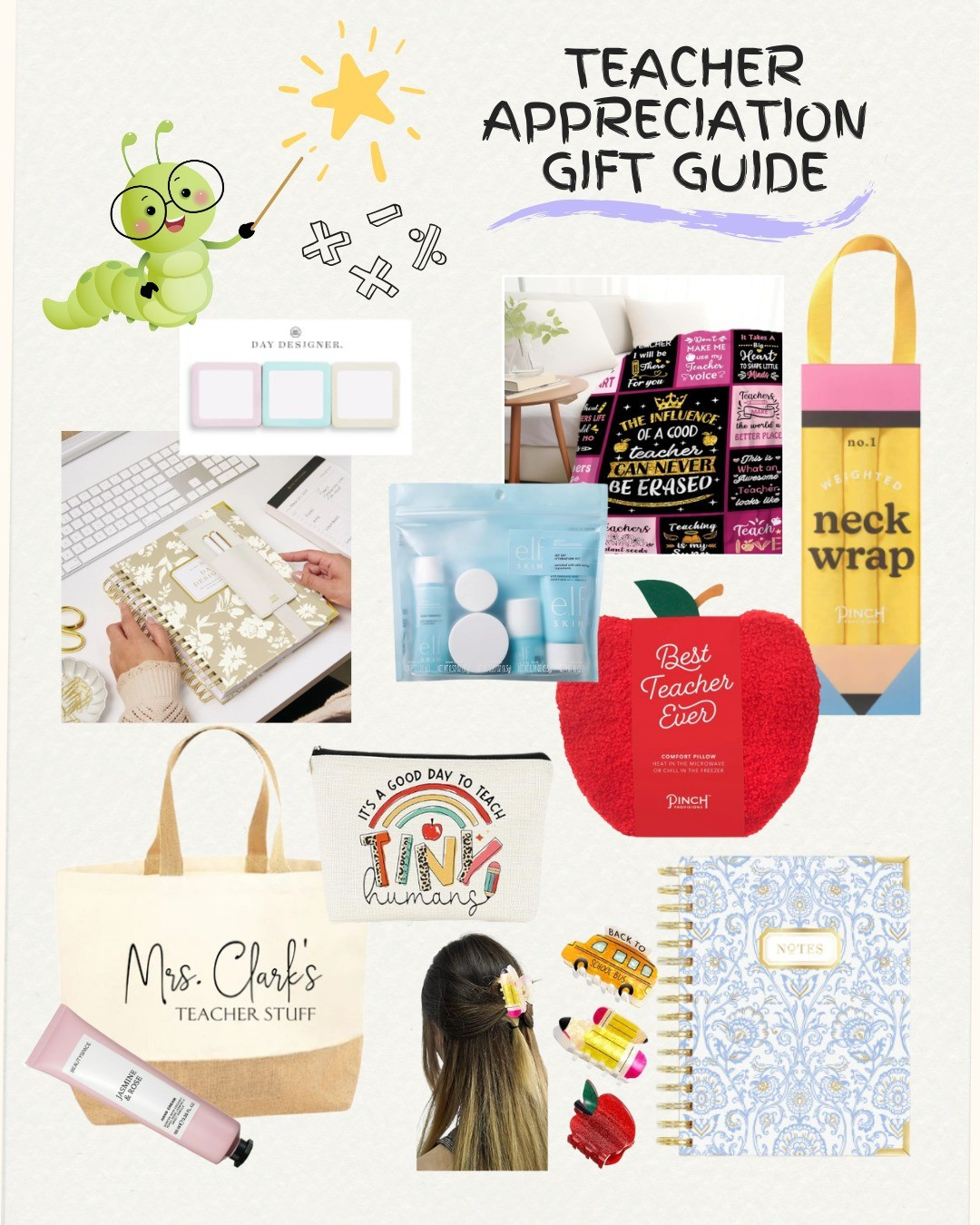Teacher Appreciation Gift Guide 📚 #ad Teachers deserve some love with a thoughtful + practical gift! If you are looking for the perfect teacher appreciation gift @Daydesigner has so many great options. You can pick a Daily or Weekly planner with the cutest designs. Add a matching notebook to go with it. I also found the cutest teacher inspired blanket, pillow, a tote bag, and a few cute hair accessories. A teacher would definitely appreciate some skincare as well. Give them a gift that shows them you are paying attention to their needs. When you purchase from Day Designer use code "chasingtheflores" for 15% off of your order. Tag a teacher you appreciate or save this for gifting inspo. I have linked it all for you guys in my LTK!#daydesigner

#LTKFamily #LTKKids #LTKGiftGuide