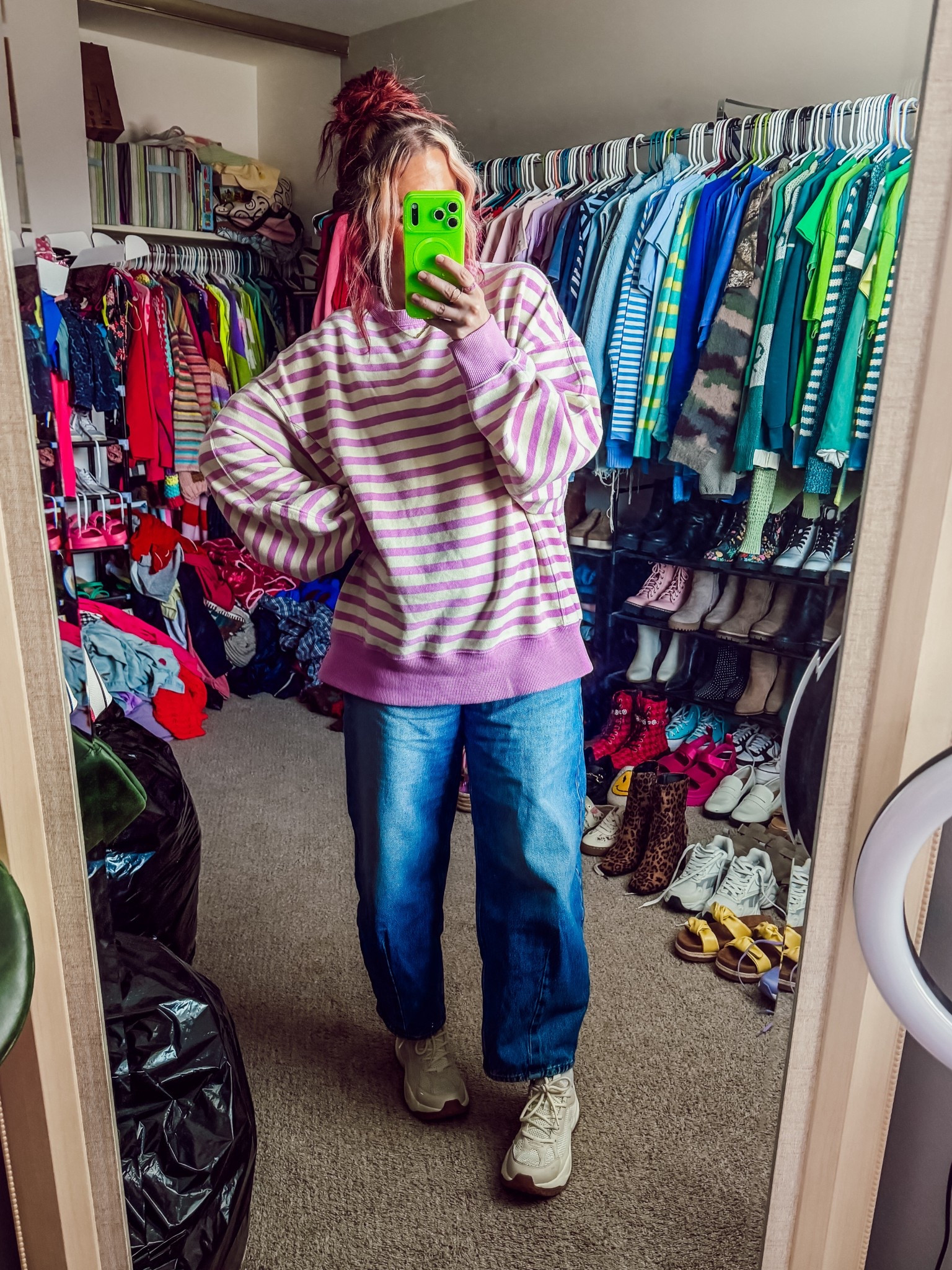 Today’s ootd + new phone! 
Sweatshirt - medium - aerie (only $35)
Jeans - 8 - target 
Shoes - target (40% off)
Necklace - Francesca’s 
Earrings - Amazon 

#LTKPetite #LTKootd #LTKSeasonal