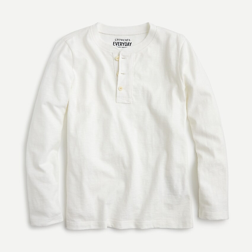 Boys' long-sleeve henley shirt in slub cotton | J. Crew US