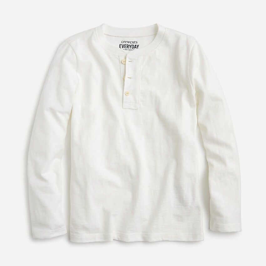 Boys' long-sleeve henley shirt in slub cotton | J.Crew US