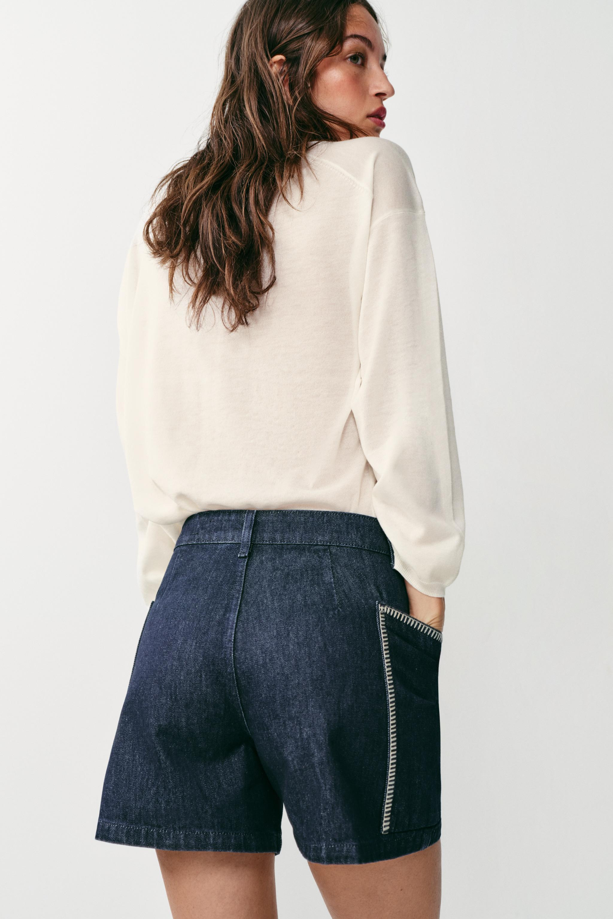 Z1975 EMBROIDERED SHORTS | Zara US