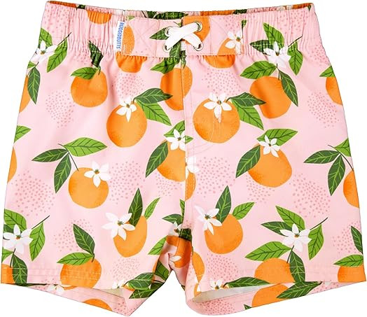 RUGGEDBUTTS Boys UPF50+ Sun Protection Fruits & Florals Swim Trunks | Amazon (US)