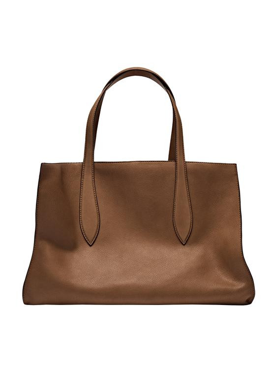 Nappa leather maxi tote bag | Zara US