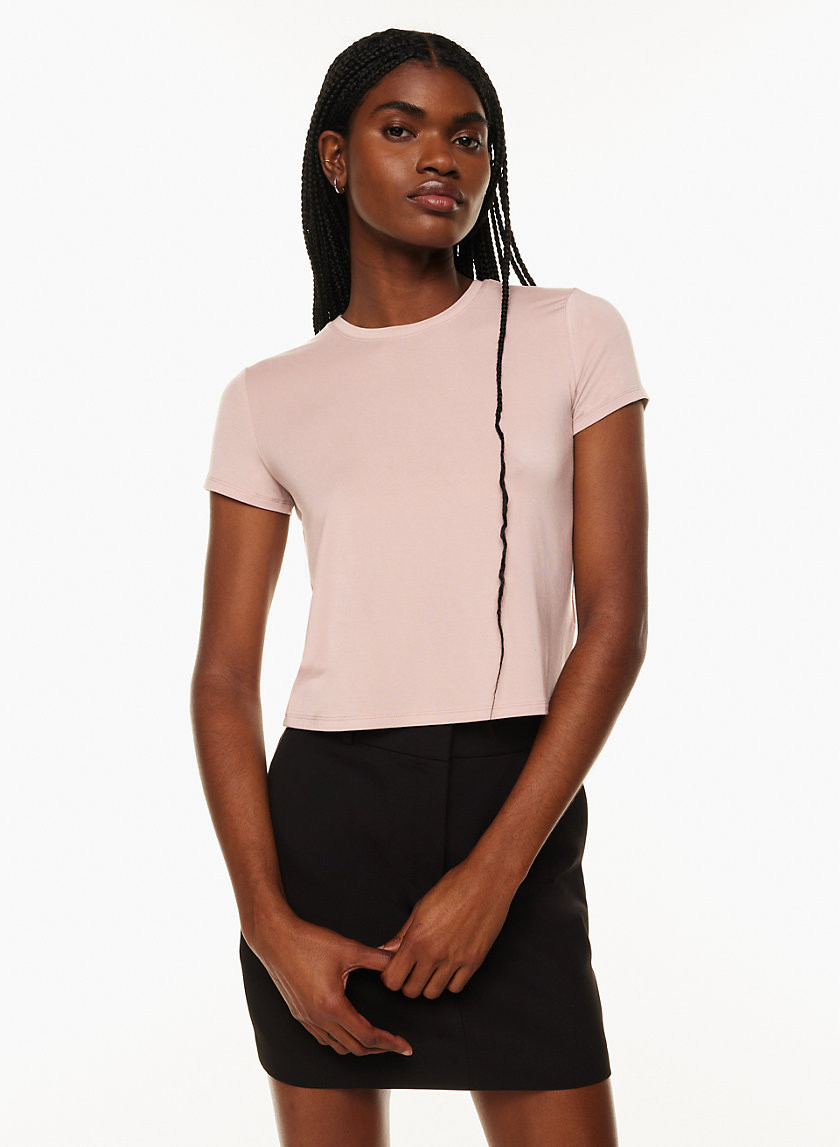 Aritzia Babaton Women's Everyday T-Shirt in Kasha Taupe size Large | Aritzia