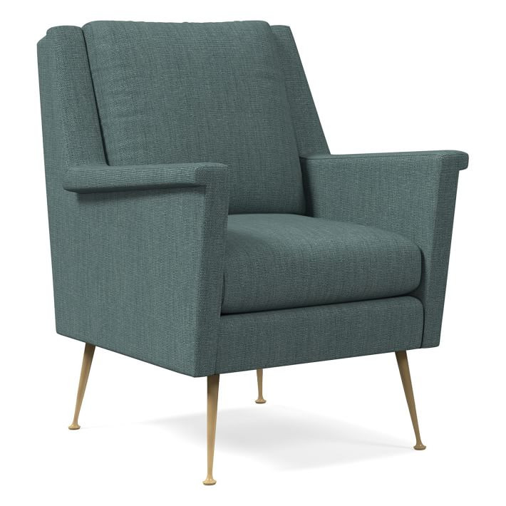 Carlo Mid-Century Chair - Metal Legs | West Elm (US)