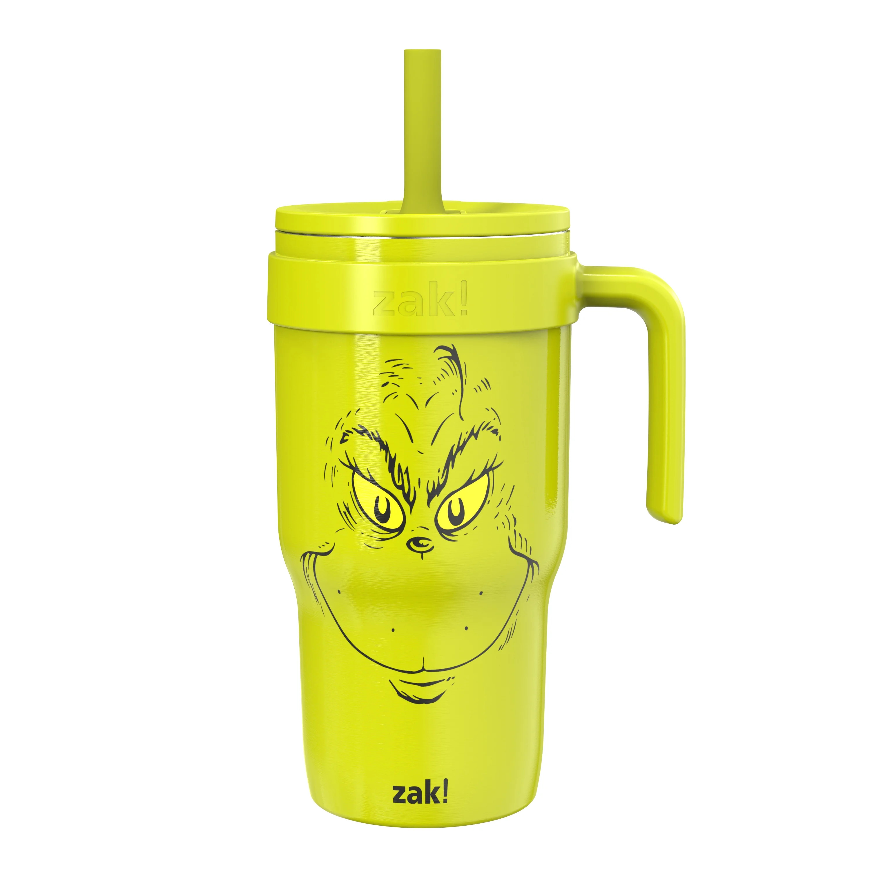 Zak Designs Grinch Kids Straw Cruiser Tumbler 18oz, Leakproof Stainless Steel | Walmart (US)
