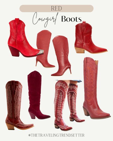Red cowgirl boots - booties - Holiday outfits - Cowboy boots - Nashville 

#LTKshoecrush #LTKSeasonal #LTKHoliday