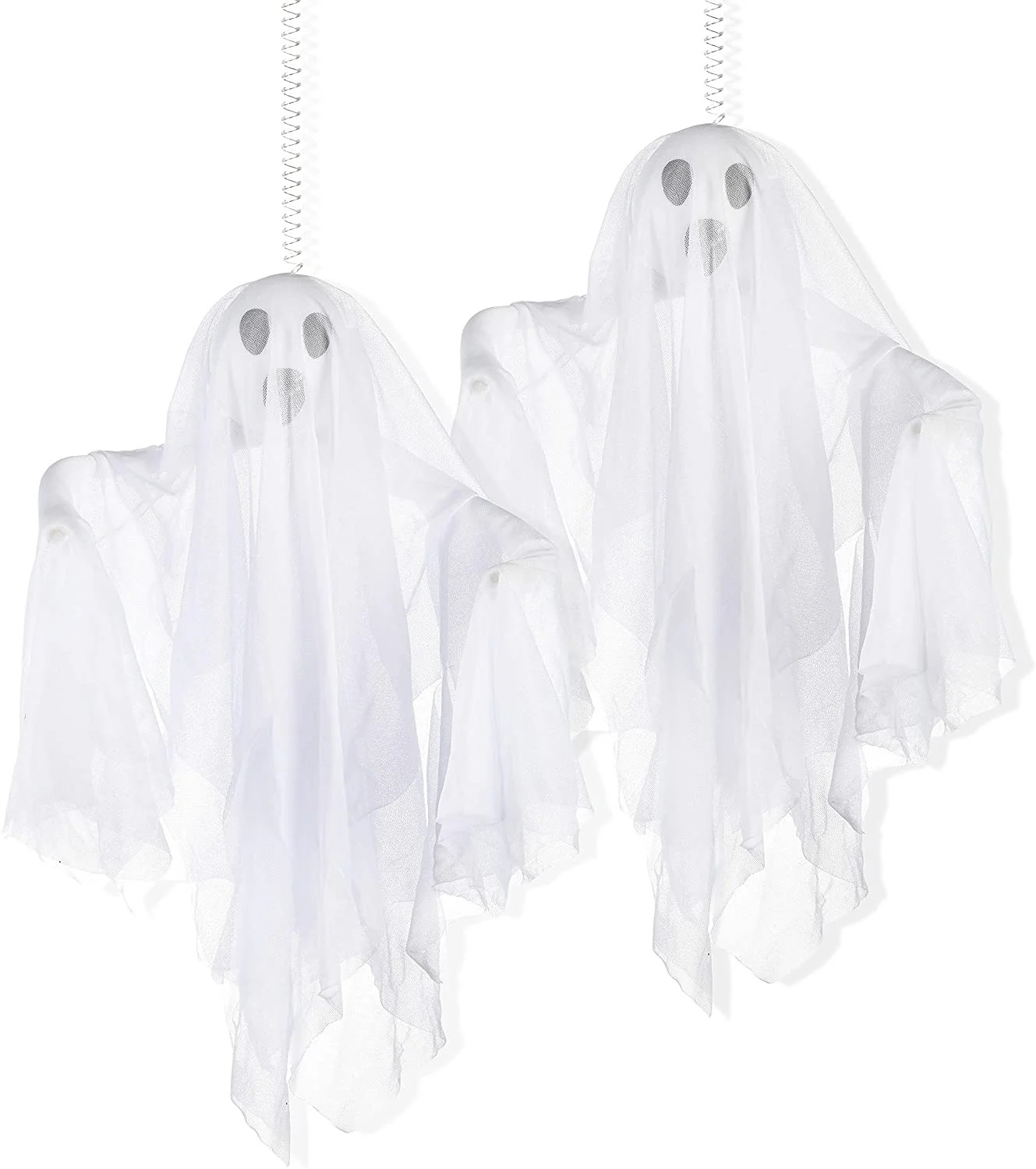 Prextex Halloween Fabric Ghost - 2 Pcs Halloween Hanging Spooky Ghost Props for Indoor and Outdoo... | Walmart (US)