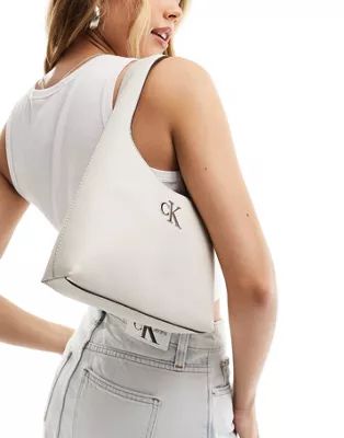 Calvin Klein Jeans minimal monogram shoulder bag in stone | ASOS | ASOS (Global)