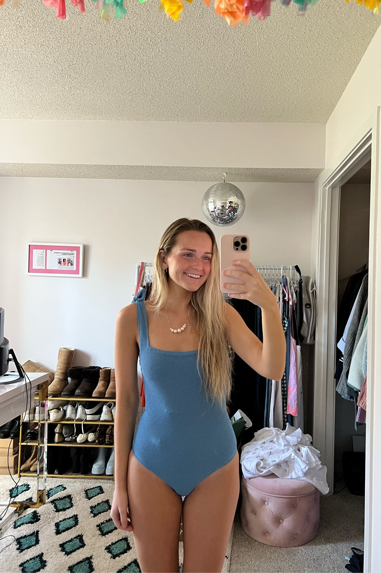 Loving this scrunchy swimsuit from ASOS🤍 Really great coverage, low-hip cut, and super comfortable material! Love the little bows on the shoulders too💕

#LTKswim #LTKunder100 #LTKSeasonal