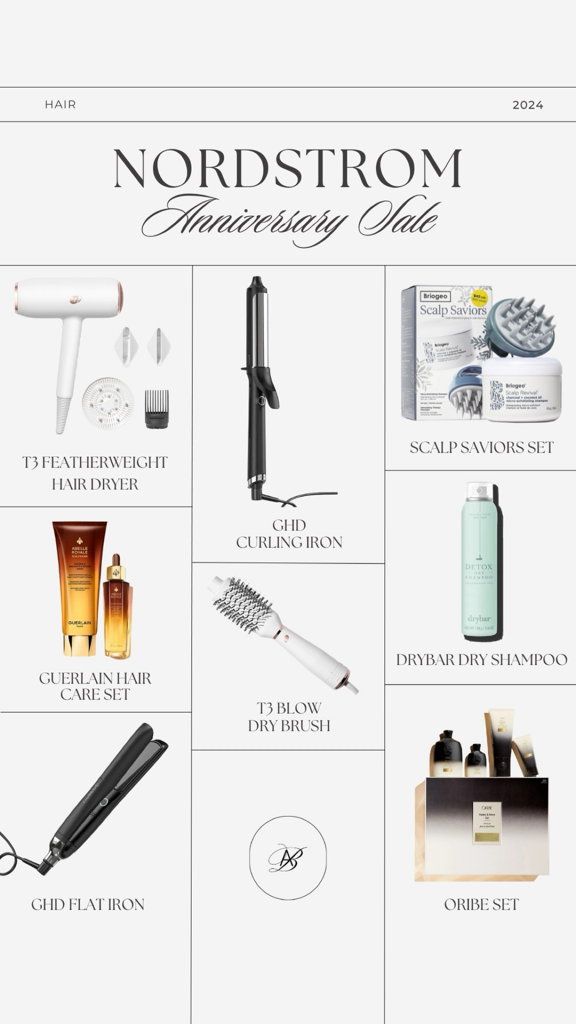 Nordstrom Anniversary Sale Hair picks! The ghd Platinum+ flat iron and T3 Airebrush blow dry brush are my most-used styling tools. Also love the Drybar detox dry shampoo!

Nsale, haircare on sale, Nordstrom sale, Nordstrom hair care sale, hair styling tools, flat iron, blowout brush, blow dryer, hair styling products, hot tools, ghd curling iron, Oribe set, Guerlain Abeille Royale hair care set, Briogeo, hair dryer  

#LTKxNSale #LTKSummerSales #LTKBeauty