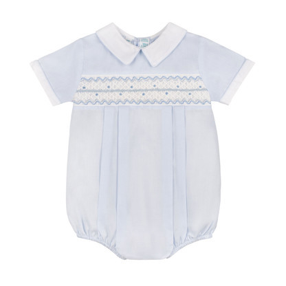 Boys Wave Smocked Romper | Feltman Brothers