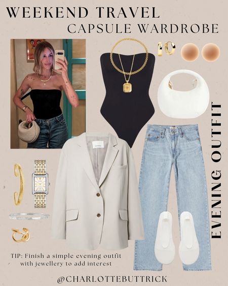 WEEKEND AWAY TRAVEL CAPSULE WARDROBE 👉🏼🧳🇬🇧👖💂🏻‍♂️ (2/3) | 3 ways to wear jeans for a weekend in London (1 night and 2 days) | This is what I wore as an evening outfit for dinner and drinks - opting for flats as we walked 🍽️🍸  🏷️ Travel wardrobe capsule, capsule wardrobe personal stylist, what to wear in London, what to pack for London, city break outfits, capsule wardrobe for city break, ways to wear jeans |#capsulewardrobe #capsulewardrobeblogger #capsulecloset #travelcapsule #jeansoutfit #travelcapsulewardrobe #personalstylist

#LTKsummer #LTKtravel #LTKstyletip
