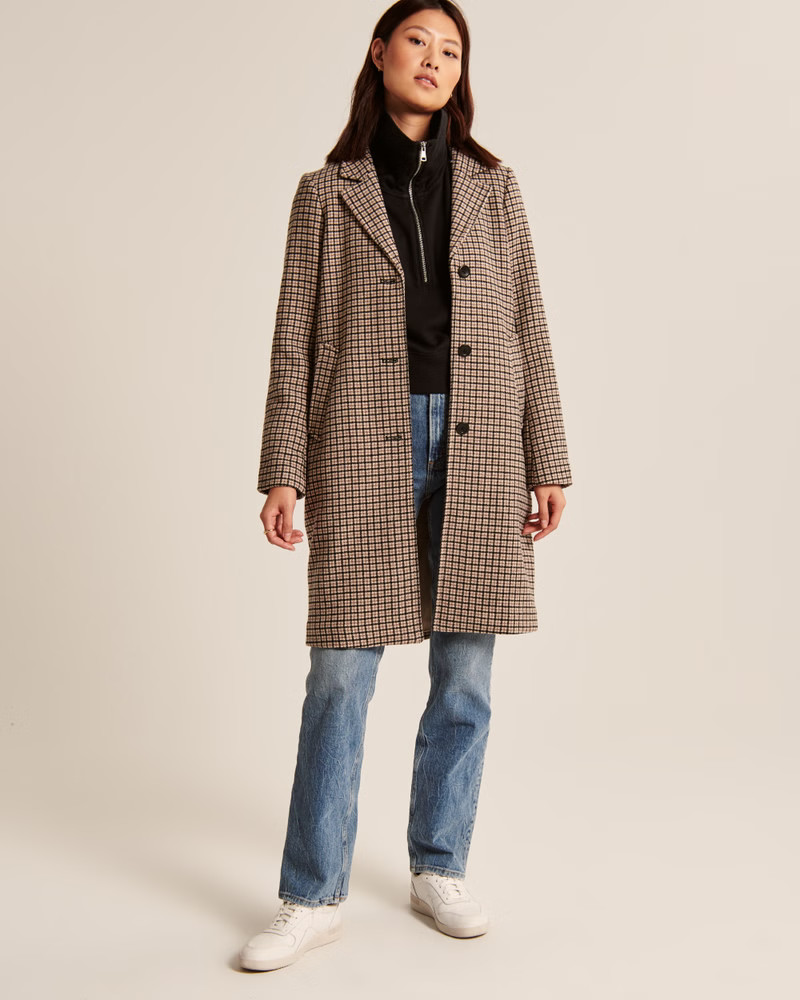 Women's Drama Wedge Half-Zip | Women's Tops | Abercrombie.com | Abercrombie & Fitch (US)