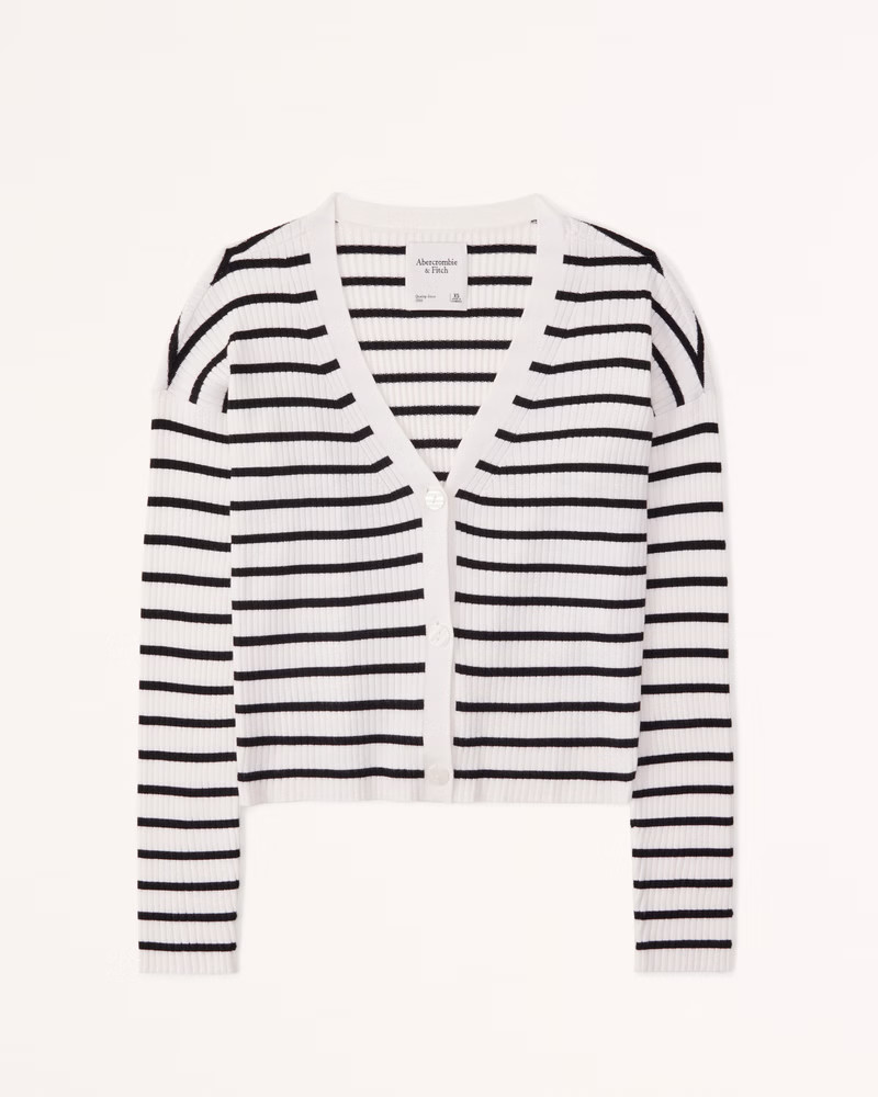 Wide Ribbed Cardigan | Abercrombie & Fitch (US)