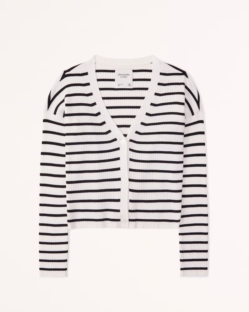 Women's Wide Ribbed Cardigan | Women's Tops | Abercrombie.com | Abercrombie & Fitch (US)