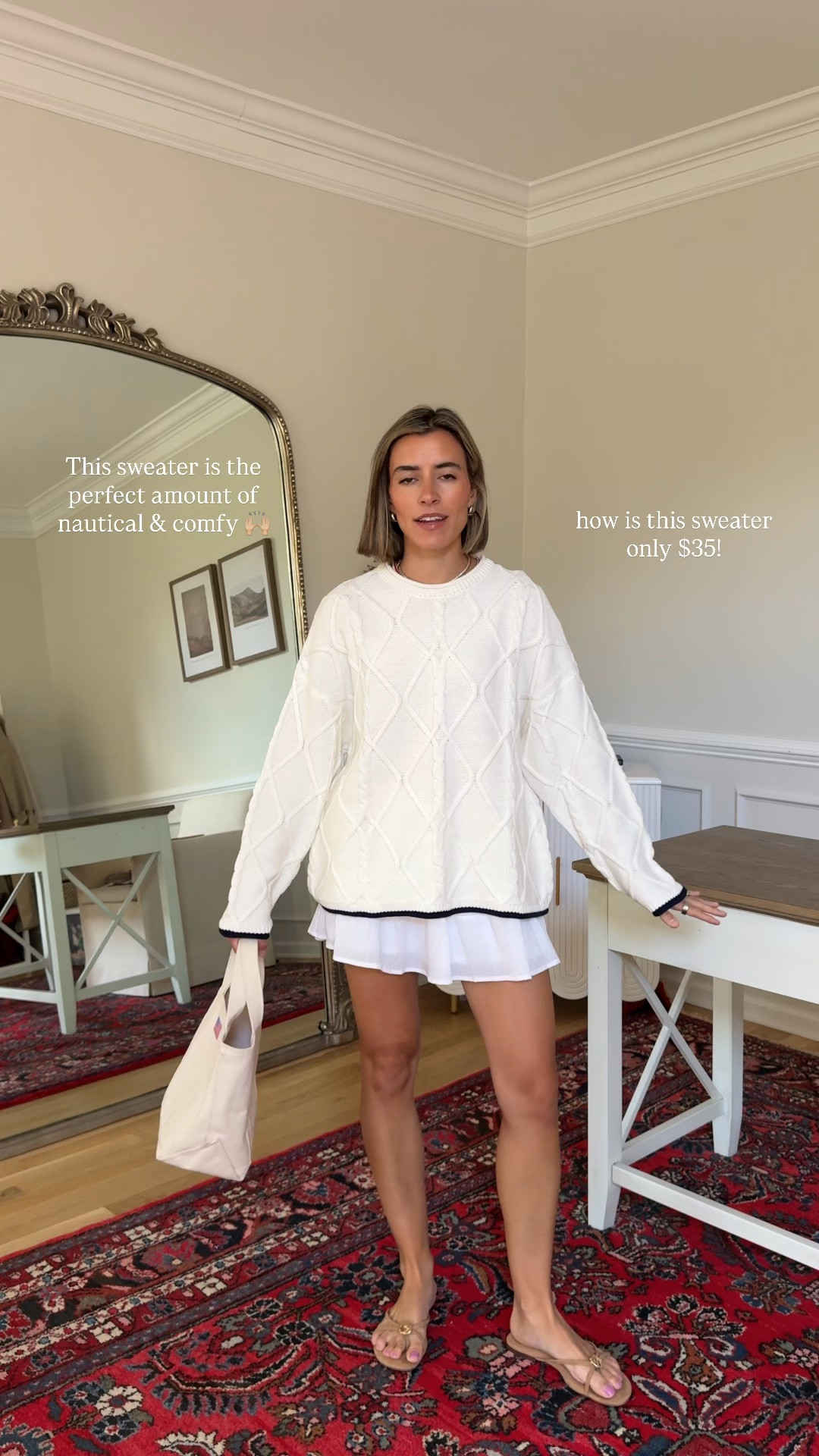 Skort size small 
Sweater size medium

#LTKootd #LTKmomlife #LTKgrwm