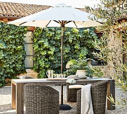 Premium 9' Round Outdoor Patio Umbrella – Rustproof Aluminum Tilt Frame | Pottery Barn (US)