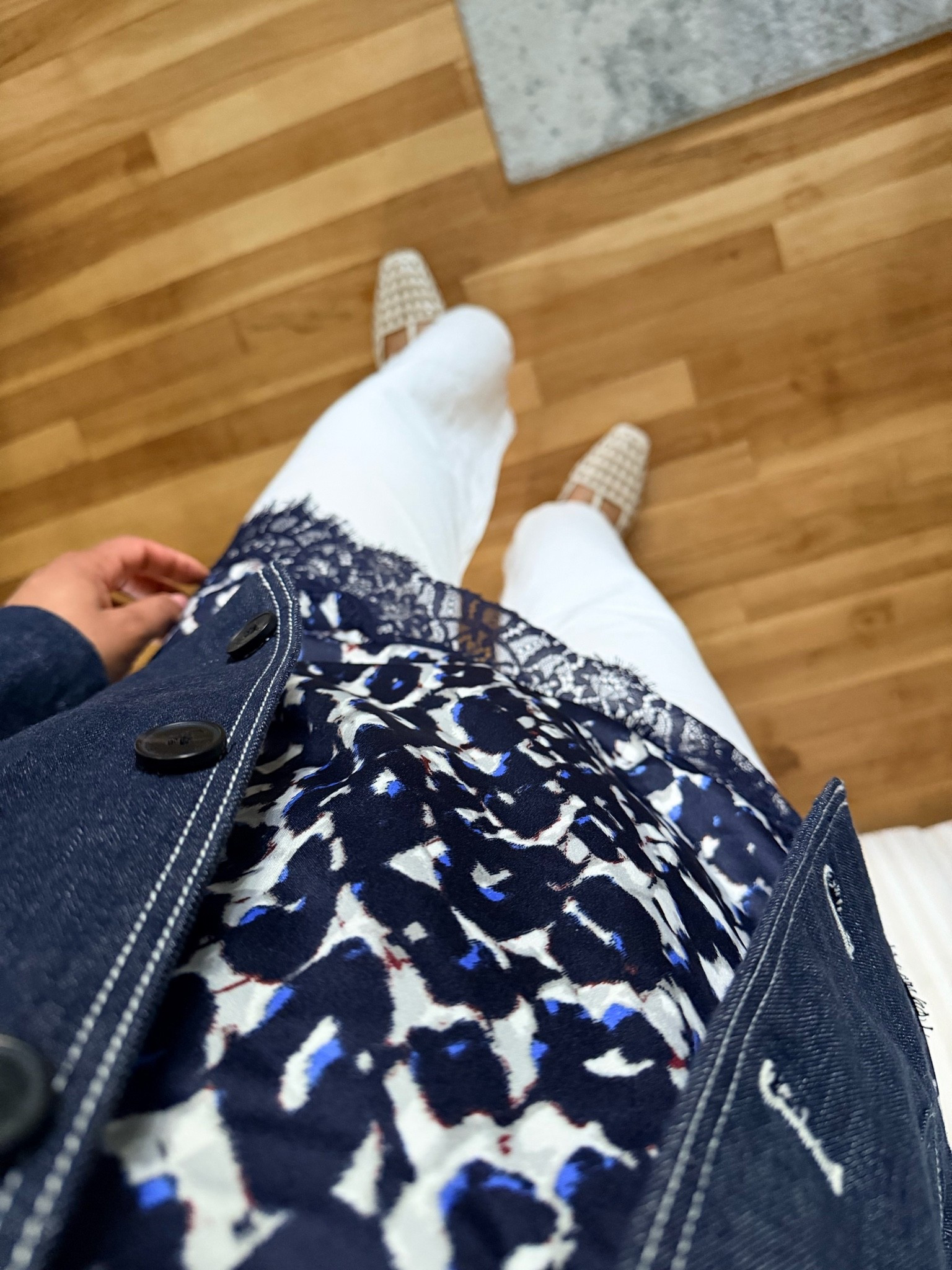What I wore today: This lace top is so fun and versatile. I was excited to style them with my ivory jeans, denim jacket and flats. I’m wearing an extra small in the top, a 4 in the jacket and a 4 in the jeans.

#LTKMothersDay #LTKgrwm #LTKootd