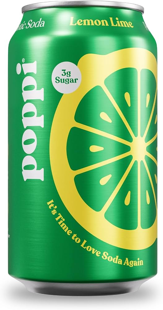 POPPI Sparkling Prebiotic Soda, Beverages w/Apple Cider Vinegar, Seltzer Water & Fruit Juice, Low... | Amazon (US)