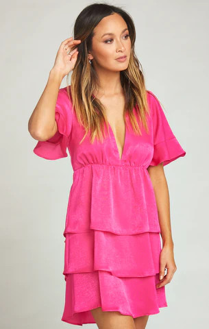 Dulce Dress ~ Flirty Fuchsia Sheen | Show Me Your Mumu