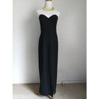 Vintage A.j. Bari Women's Ladies Sophisticated & Elegant Formal Evening Classic Black Strapless Dres | Etsy (US)