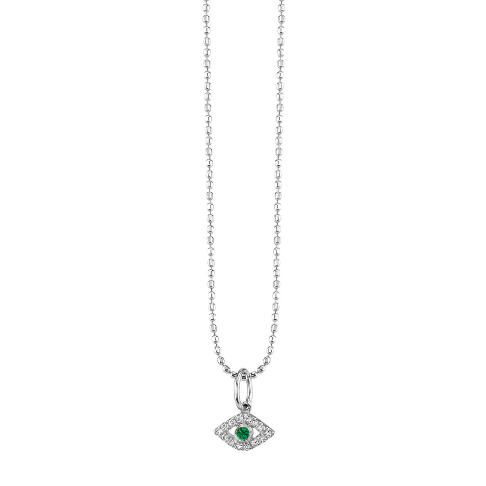 Gold & Diamond Small Eye Charm | Sydney Evan