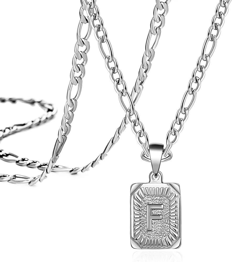 JoycuFF Initial Letter Pendant Necklace Personalized 26 Letters Jewelry for Women Men Teenage Sis... | Amazon (US)