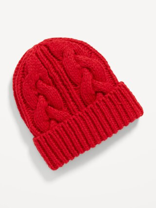Wide Cuff Beanie Hat for Women | Old Navy (US)