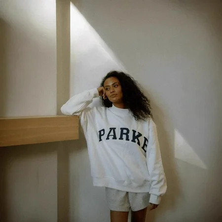 PARKE high-neck sweatshirt with embroidered letters, sports and outdoor top | Walmart (US)