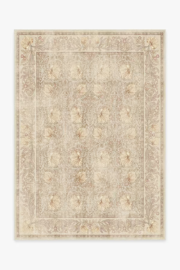 Morris & Co. Pimpernel Vintage Blush Premium Rug | Ruggable