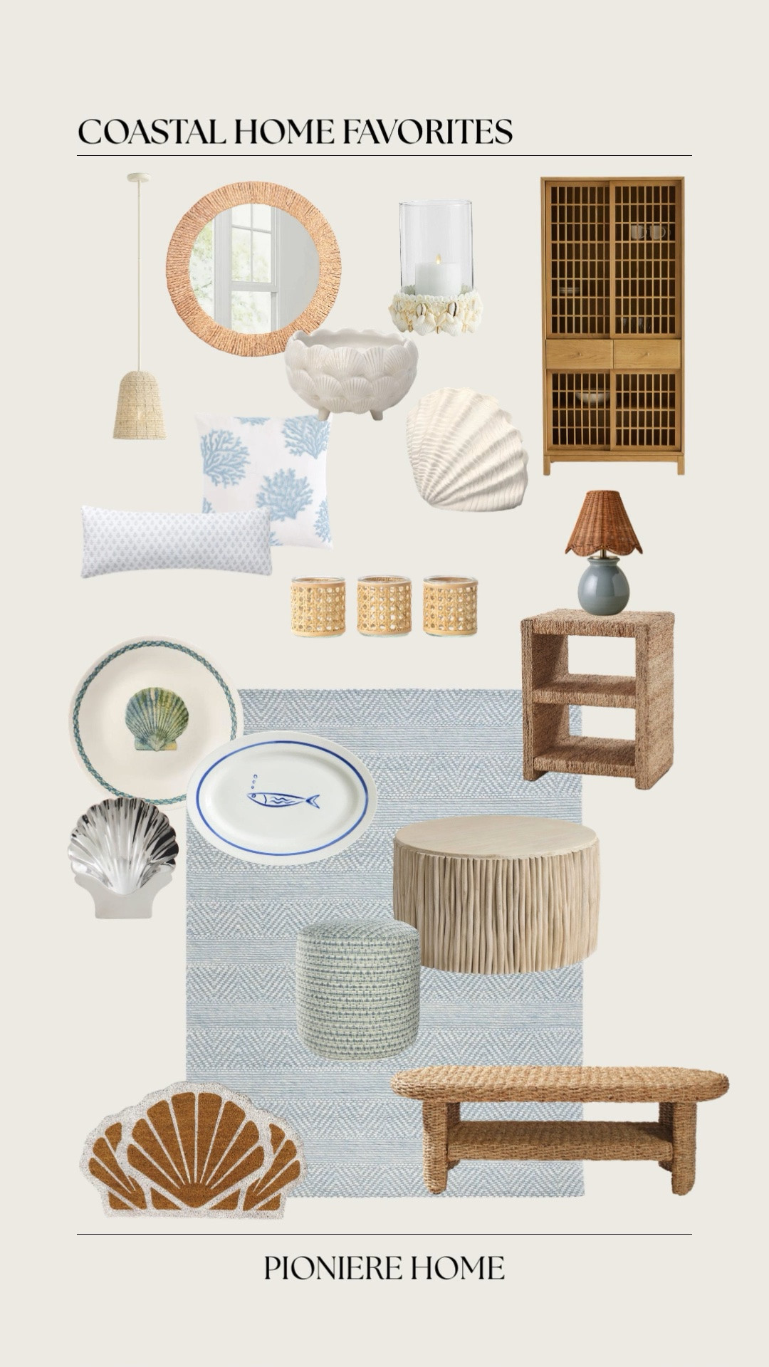 Trending coastal home. Woven accents, blue and white decor, studio McGee, pottery barn, H&M, summer home, shell decor

#LTKSeasonal #LTKHome #LTKdayinmylife