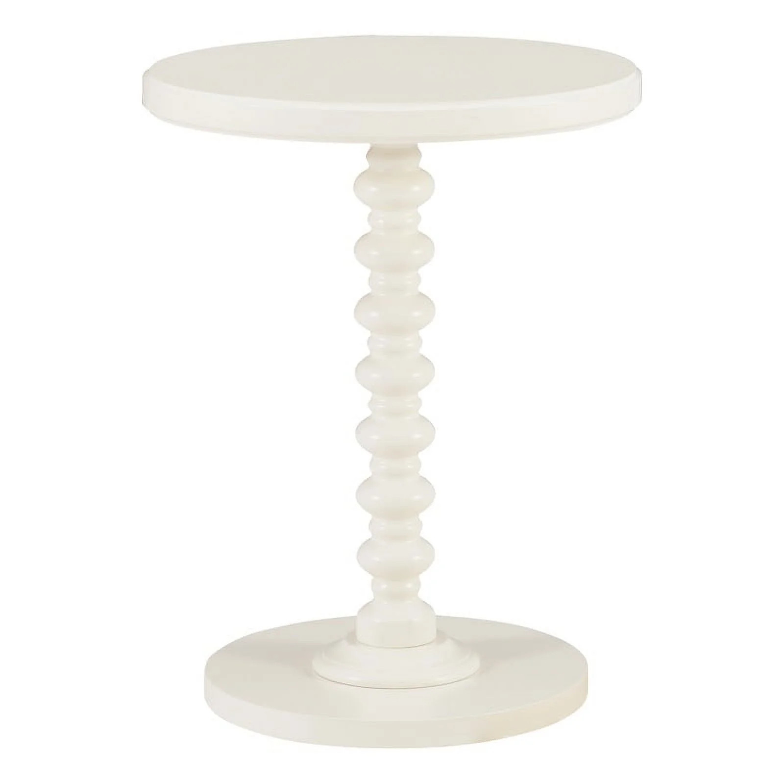 Linon Tara Wood Spindle Side Table in Off White - Walmart.com | Walmart (US)