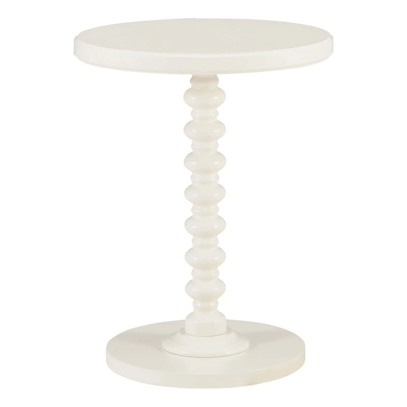 Linon Tara Wood Spindle Side Table in Off White | Walmart (US)