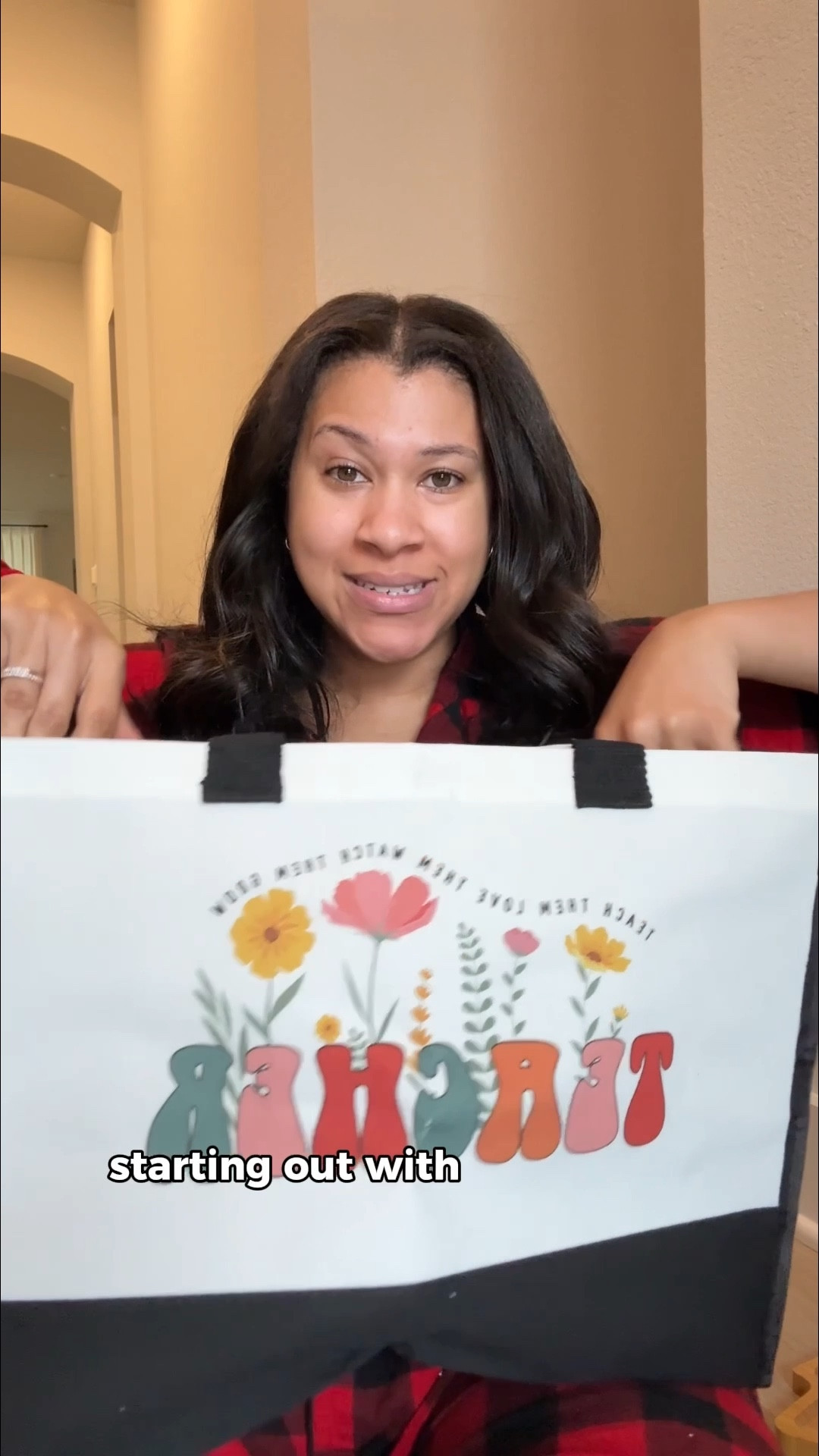 If you’re looking for some nice gifts for your kids’ teachers this holiday season, Amazon haul is the place to go. Let me show you what I got my son's teacher for Christmas—starting with this stunning tote bag, so big I can’t even fit it in the frame. It says, “Teach them, love them, watch them grow”—perfect for a hardworking educator. It’s always wonderful to show appreciation with a thoughtful gift. 

#LTKstorytime #LTKGiftGuide