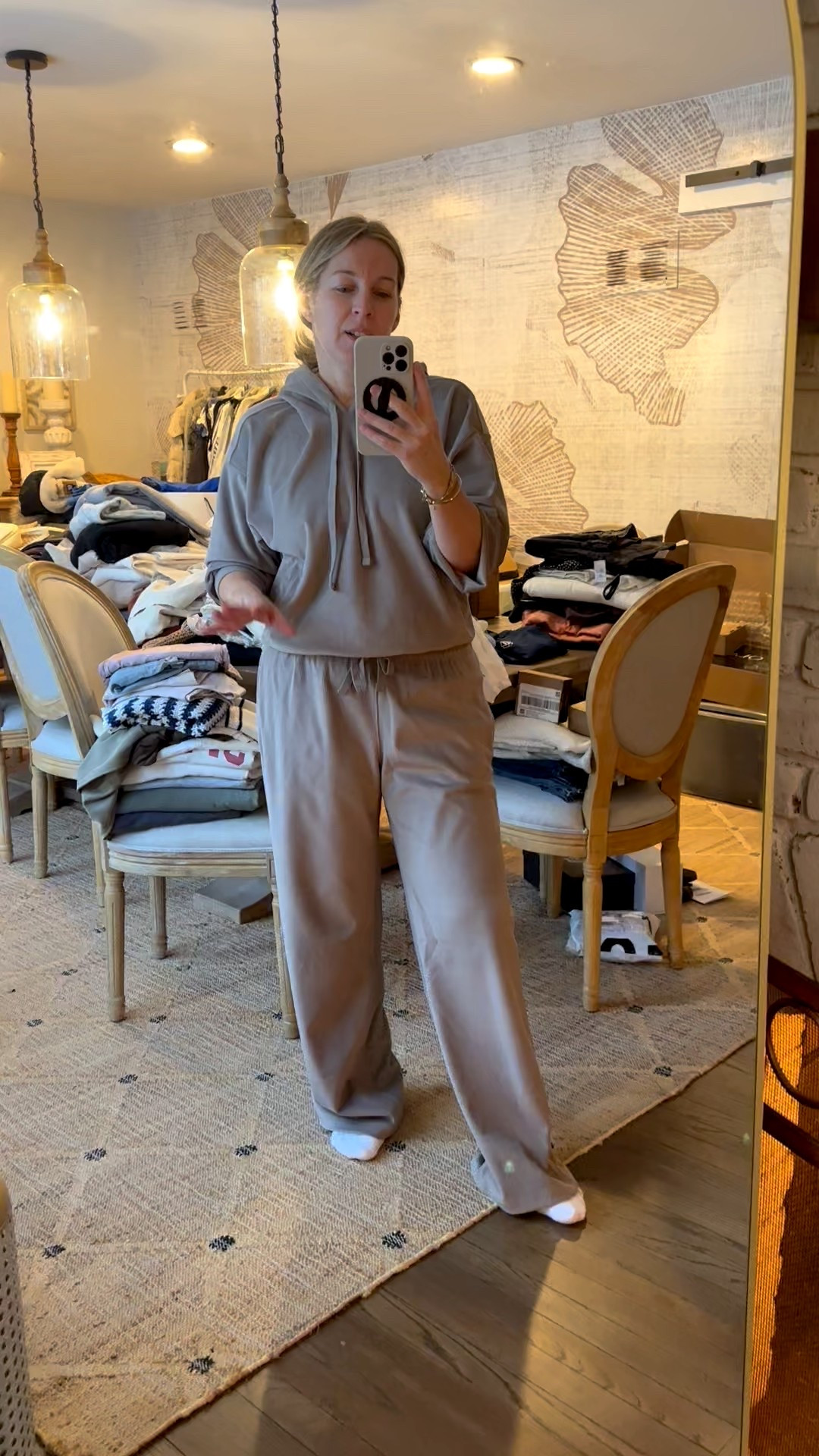 Loving this set. Nice and cozy and super sleek and chic! I’m in mediums in both. It’s like a chenille ribbed texture. So fun and luxe! 

#LTKootd #LTKSaleAlert #LTKOver40