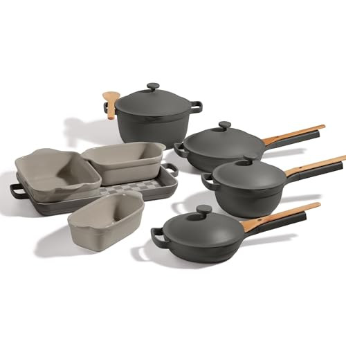 Our Place Ultimate Cookware Set - Complete 18-Piece Set Including the Always Pan, Perfect Pot, and Bakeware Set | Multifunctional, Toxin-Free Nonstick | Replaces 44 Pieces | Char | Amazon (US)