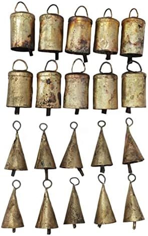 Mango Gifts Rustic Iron Tin Metal Vintage Cow Bells Jingle for Wind Chimes and Crafts 2.25" H (Se... | Amazon (US)